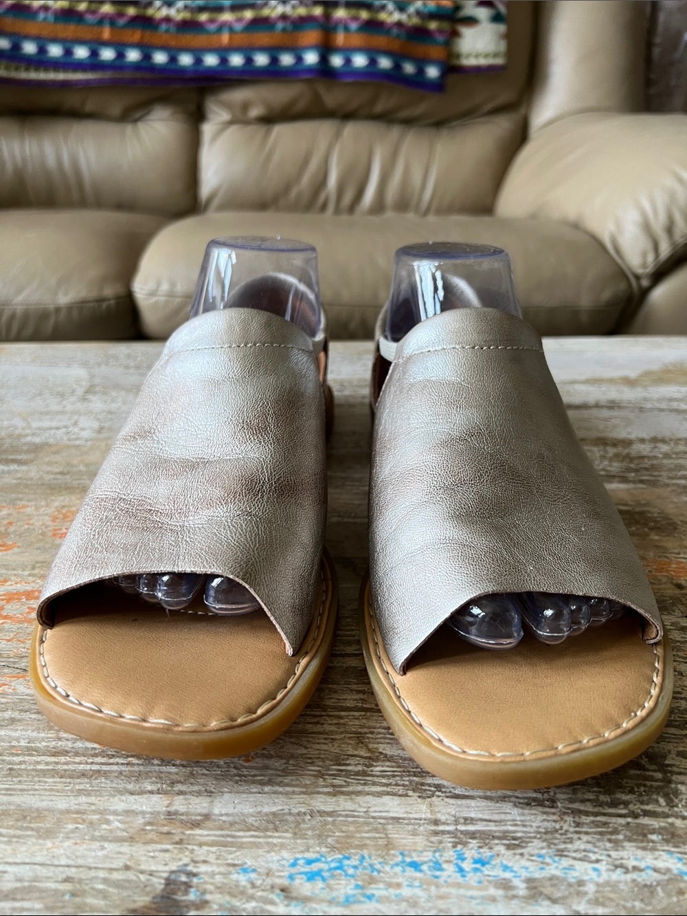 Børn Cove Modern Slide Sandal Gold Panna Cotta Size 10 - Picture 4 of 14